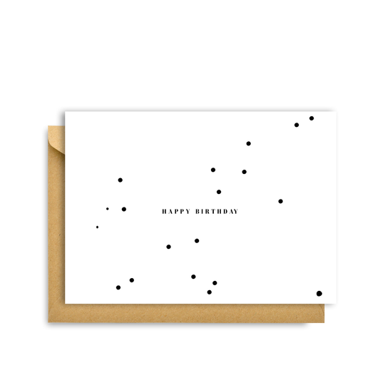 "HAPPY BIRTHDAY" DOTS CARD