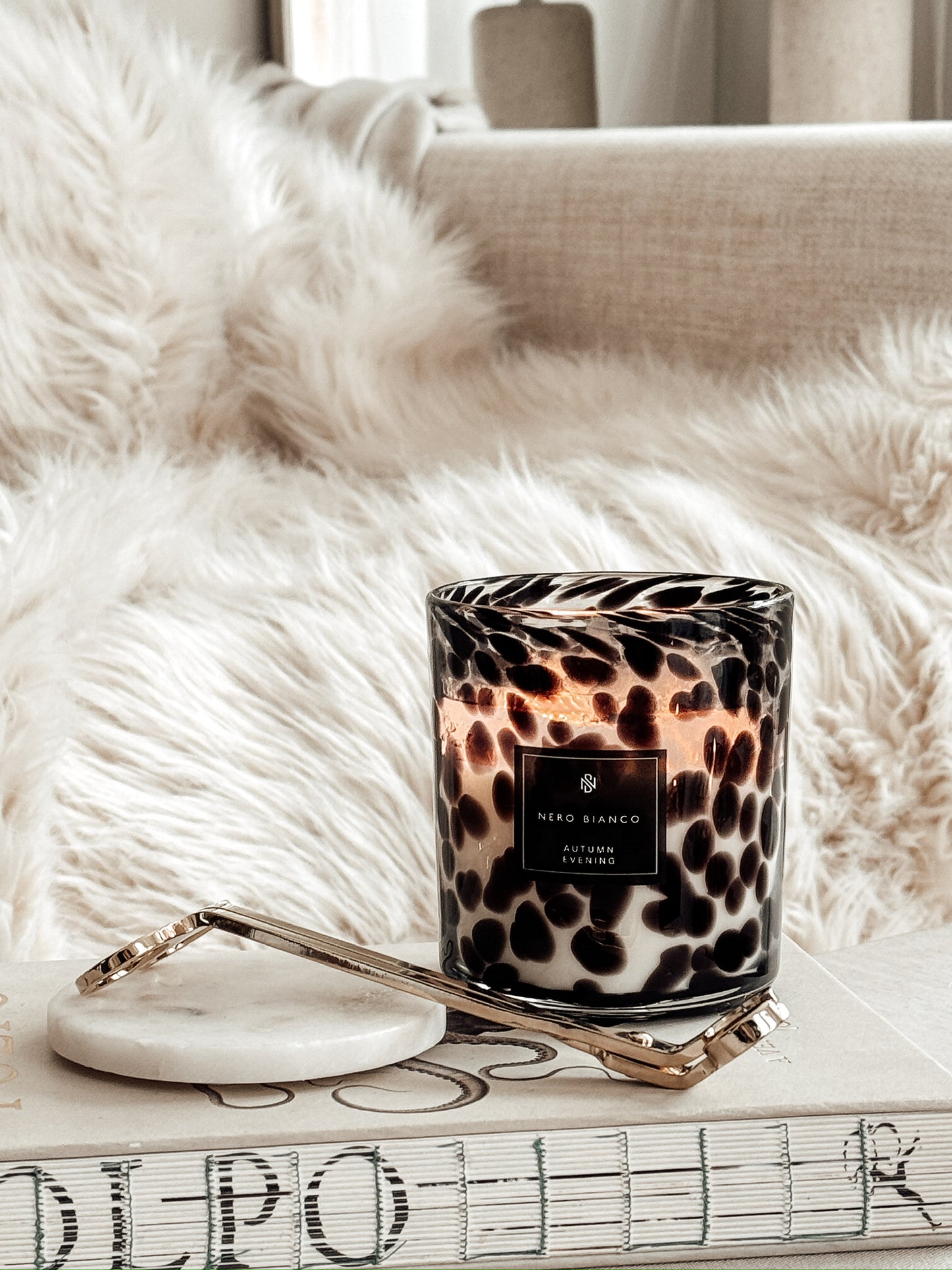 Cheetah Print Candles: Medium Dual Wicked (Wholesale).