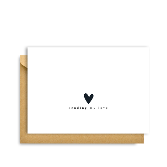 "SENDING MY LOVE" CARD