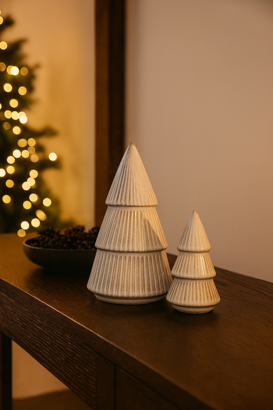 Ribbed Ceramic Christmas Trees