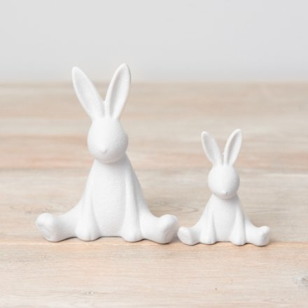 Textured Ceramic Bunnies