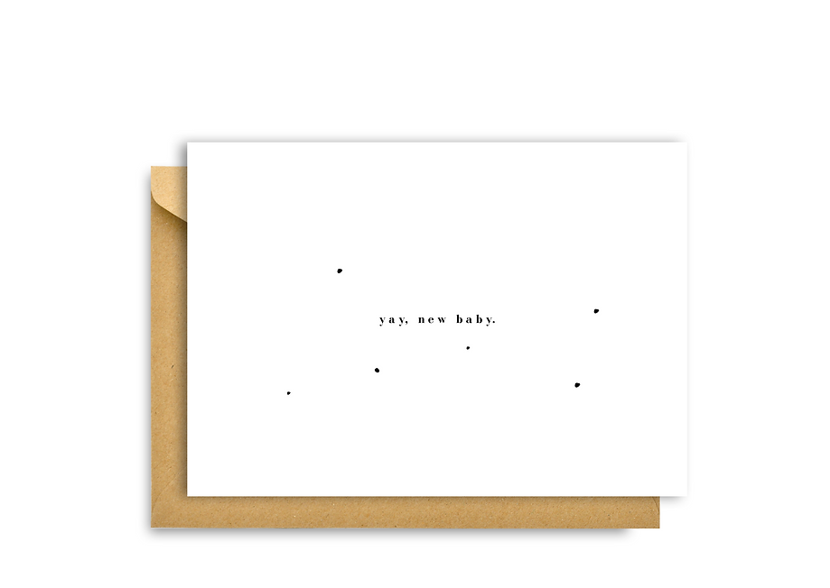 “YAY NEW BABY" CARD
