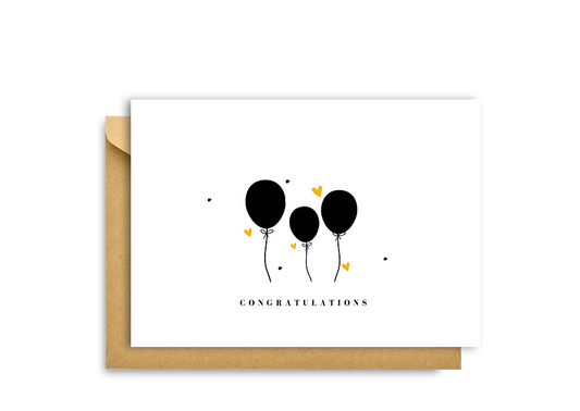 “CONGRATULATIONS" BALLOON CARD.