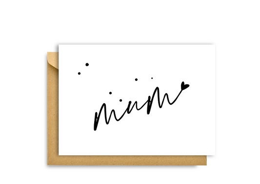 “MUM" CARD.