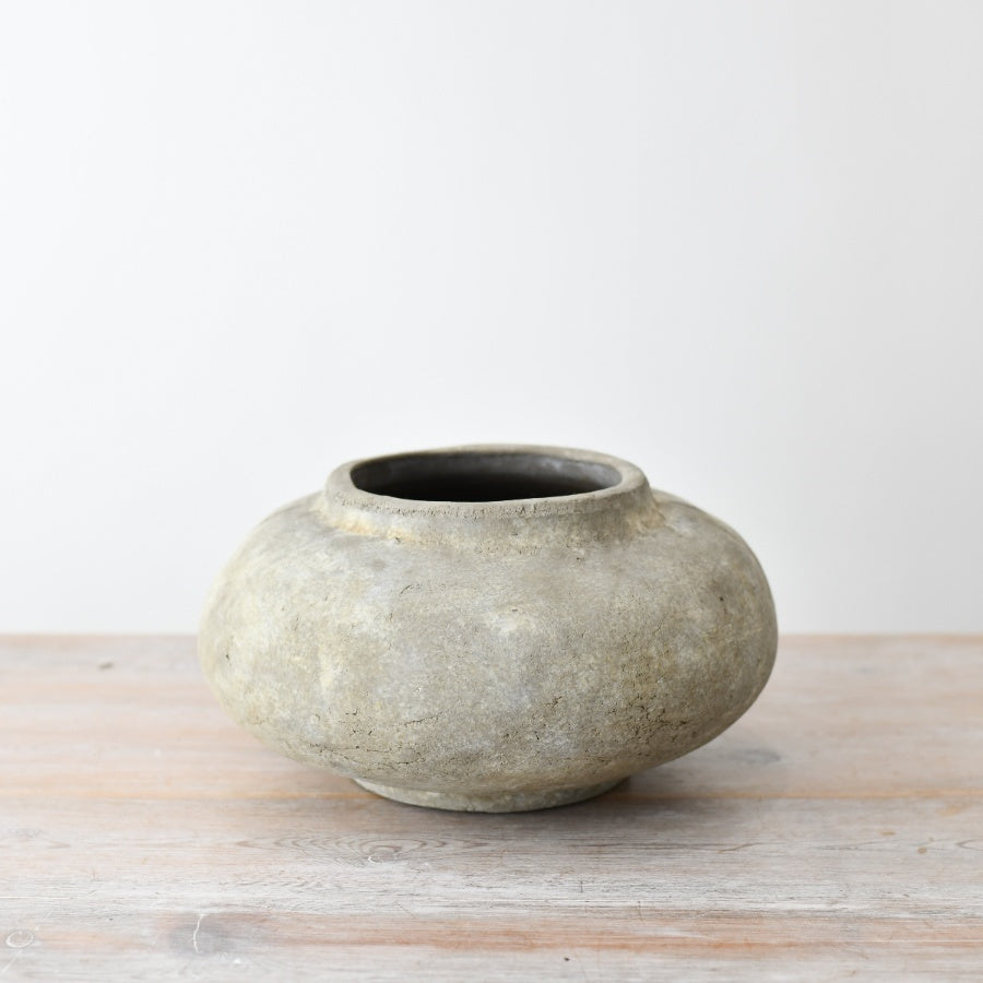 Shallow Grey Vase.