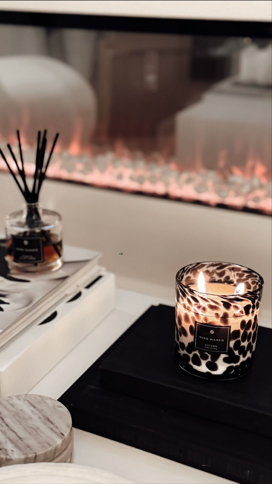 Cheetah Print Candles: Medium Dual Wicked (Wholesale).