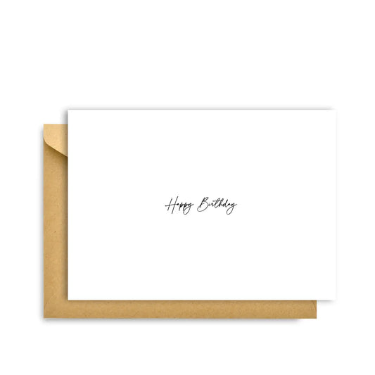 "HAPPY BIRTHDAY" MINIMAL CARD.