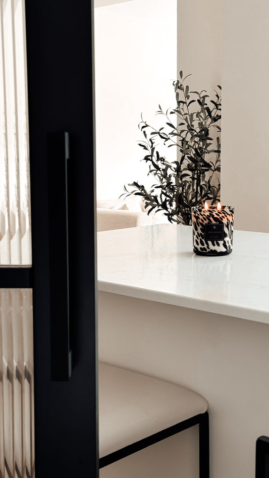 Cheetah Print Candles: Medium Dual Wicked (Wholesale).