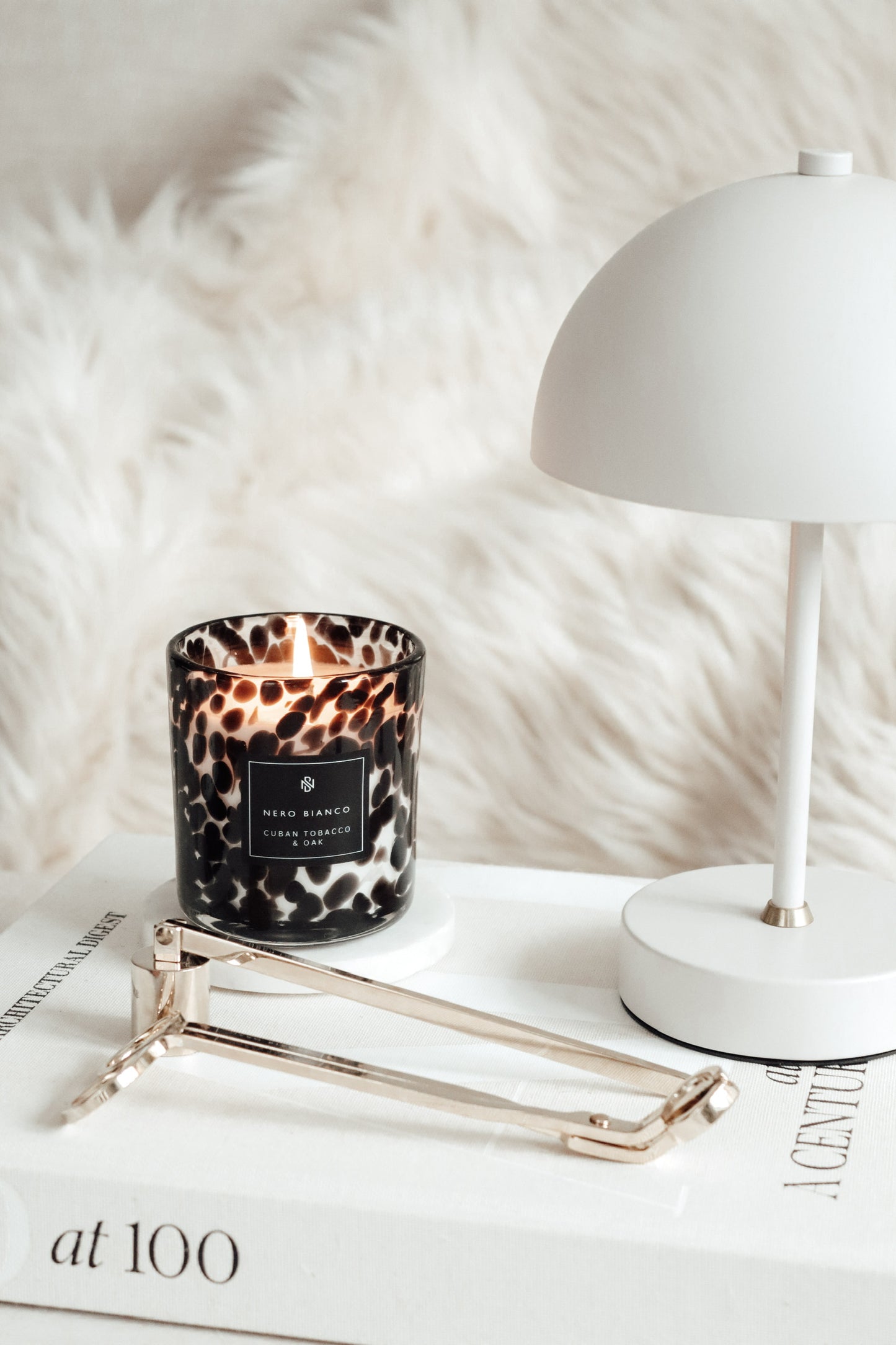 cheetah print candle
