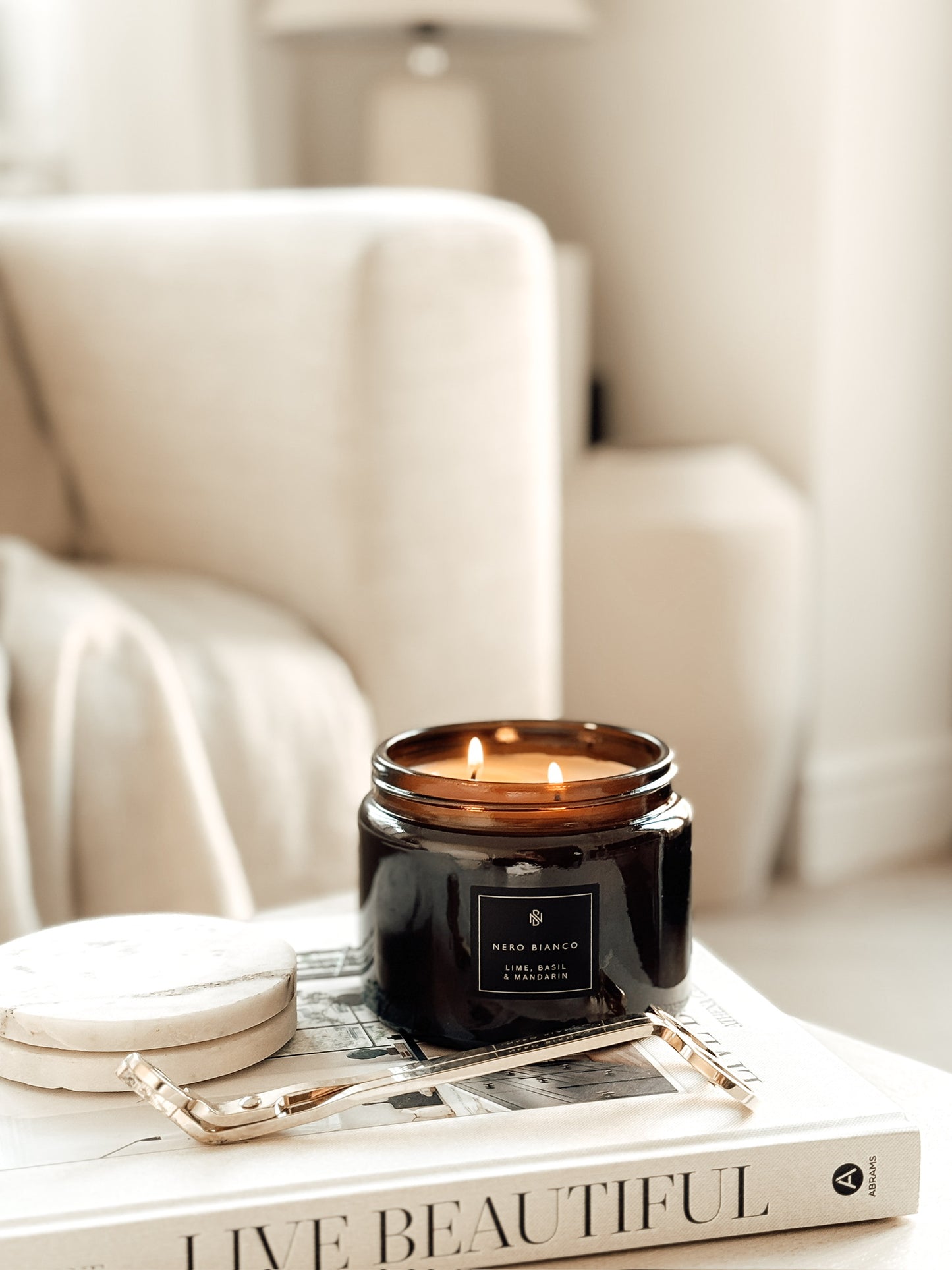 Dual Wick Amber Candles (Wholesale).