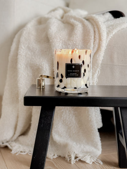 Dalmatian Print Candles: Medium Dual Wicked