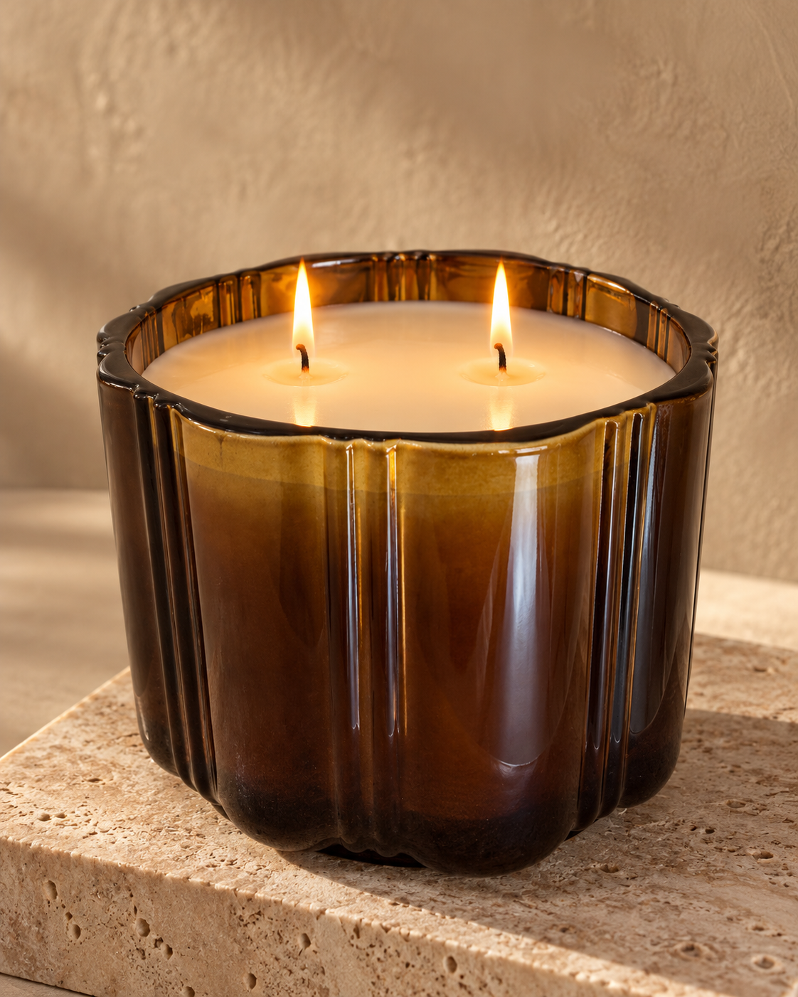 A Winter's Night Candle - Smoked Amber