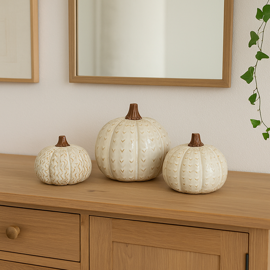 Patterned Pumpkin Decoration