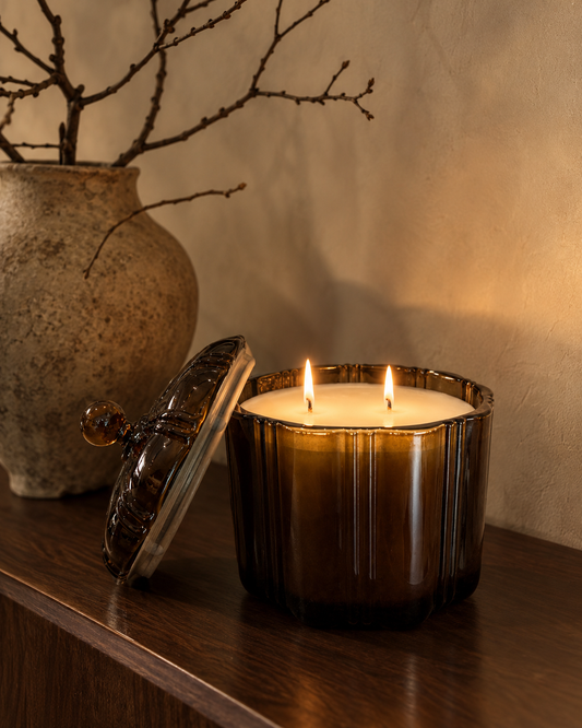 A Winter's Night Candle - Smoked Amber