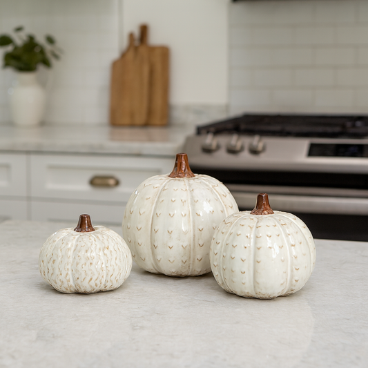 Patterned Pumpkin Decoration