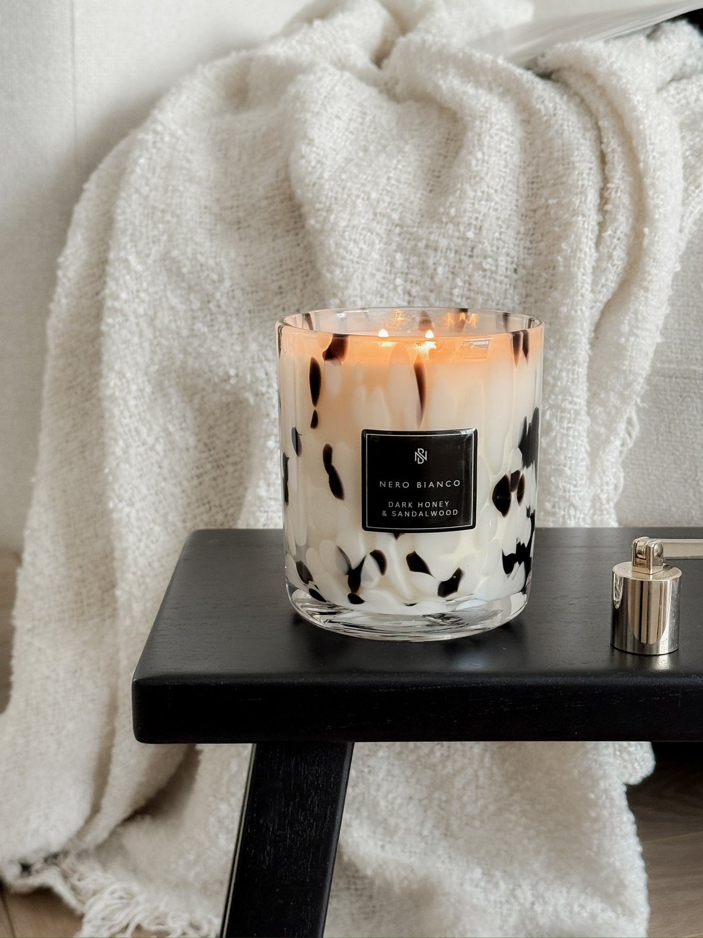 Dalmatian Print Candles: Medium Dual Wicked