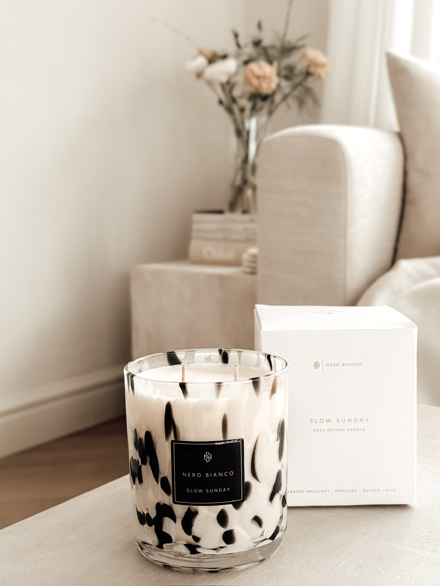 Dalmatian Print Candles: Medium Dual Wicked