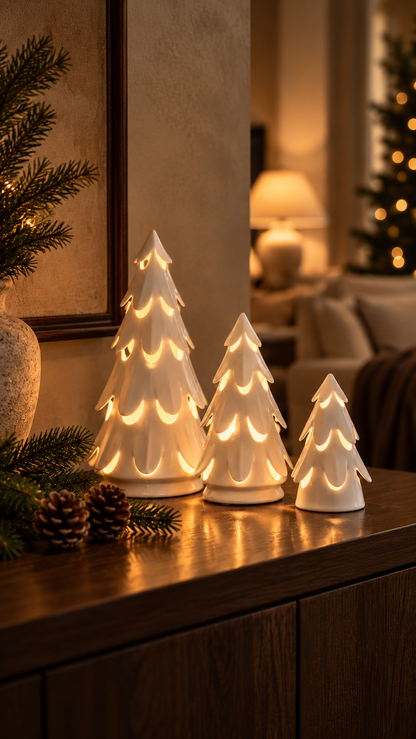 LED Ceramic Christmas Trees