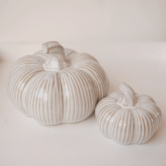 Glazed Ceramic Pumpkins
