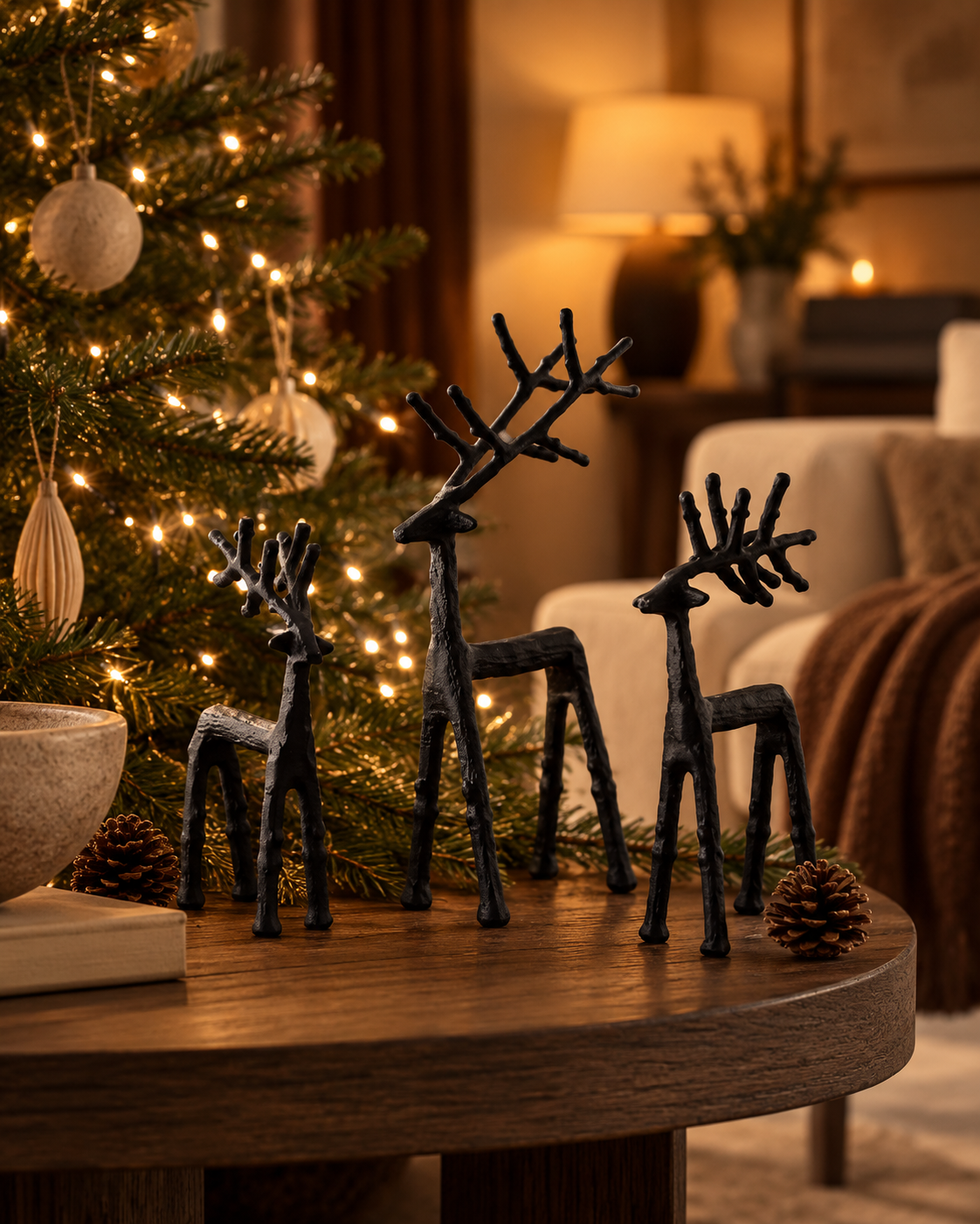 Metal Reindeer Ornament