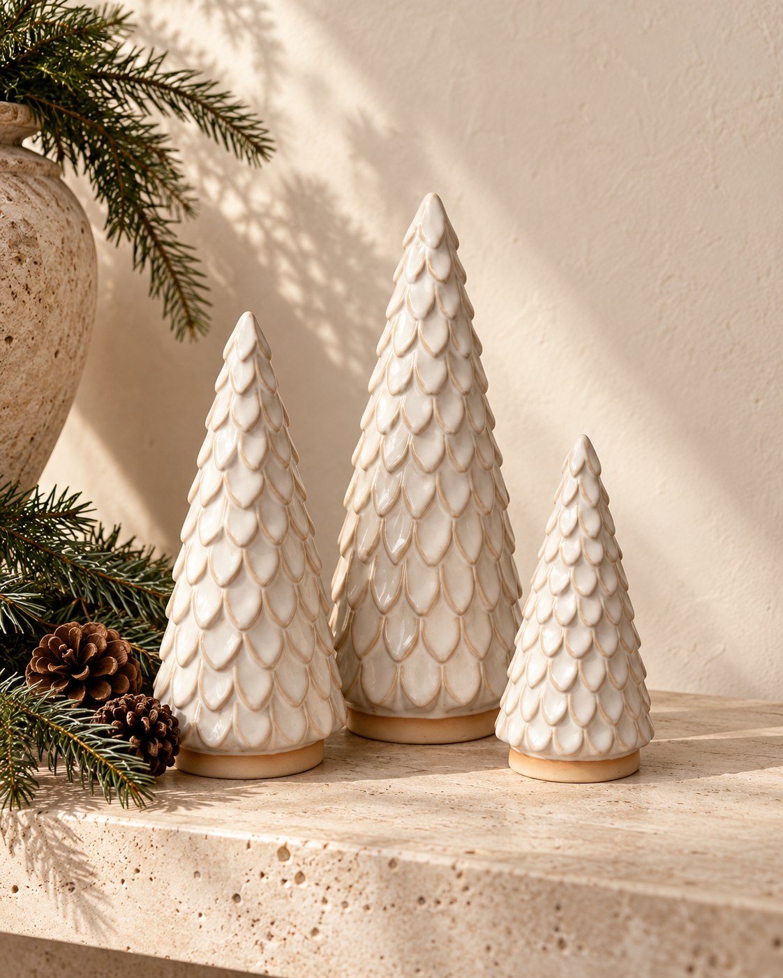 Scalloped Christmas Trees