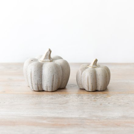 Speckled Ceramic Pumpkins