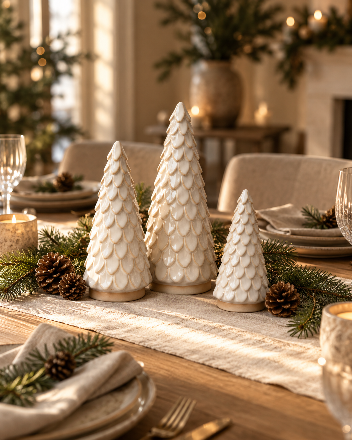 Scalloped Christmas Trees