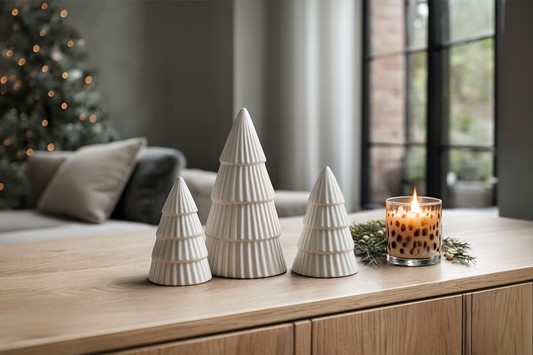 White Ceramic Christmas Trees