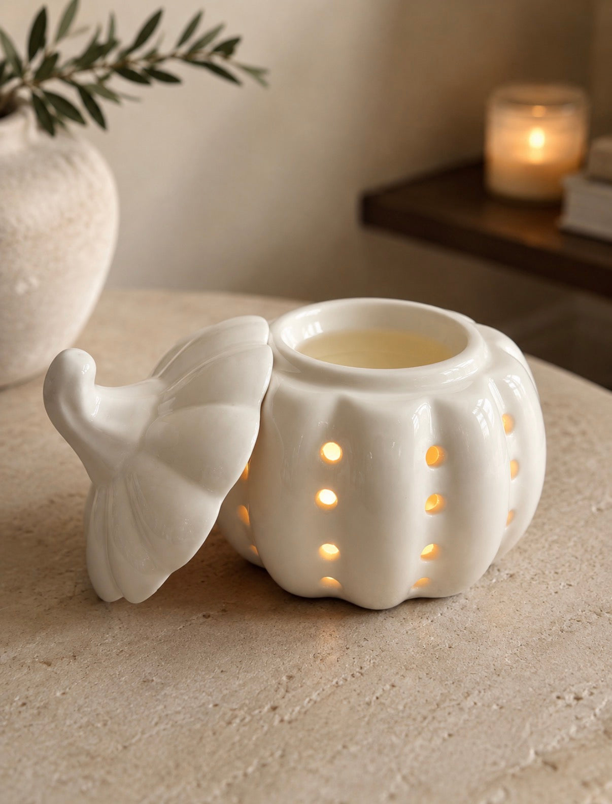 White Pumpkin Wax Melt Burner